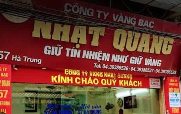 tiem vang bac nhat quang