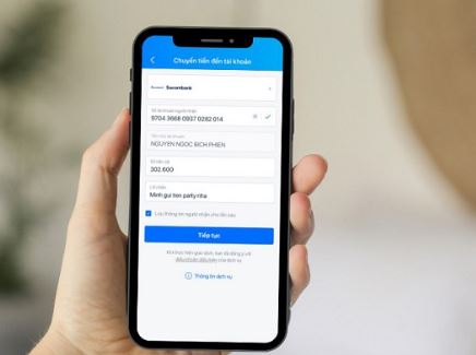 chuyen tien sacombank qua internet banking