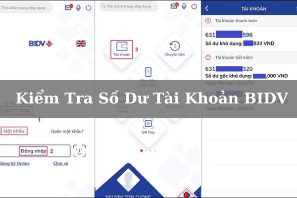 Cách Kiểm Tra Số Dư Tài Khoản BIDV Online Nhanh 2023