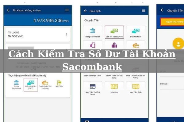 Cách Kiểm Tra Số Dư Tài Khoản Sacombank Online Nhanh 2023