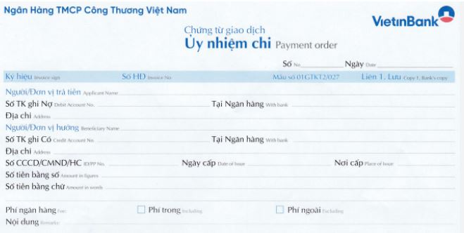 dich vu uy nhiem chi tai vietinbank