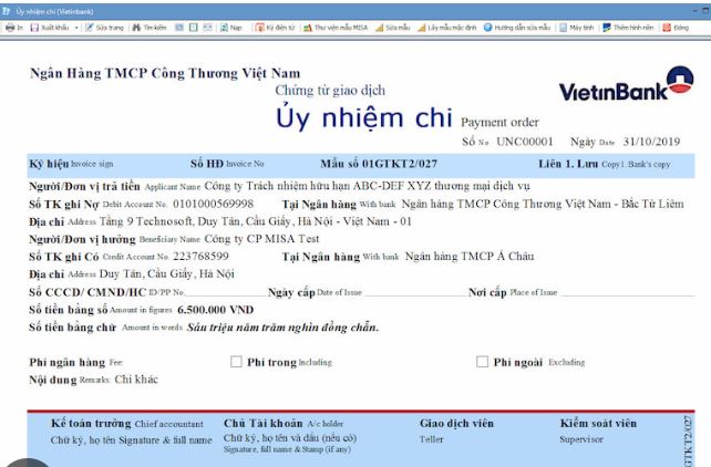 uy nhiem chi ngan hang vietinbank